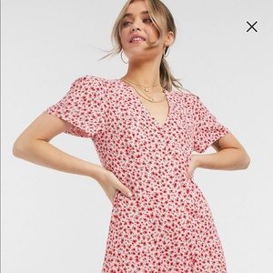 Nobody's Child midi dress w/buttons